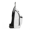 Minimal White Sling Bag – Compact Crossbody Backpack for Everyday Carry