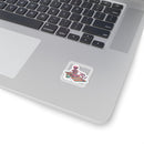 Relaxing Skeleton Sticker | Retro Beach Goth, Pastel Skull Vinyl