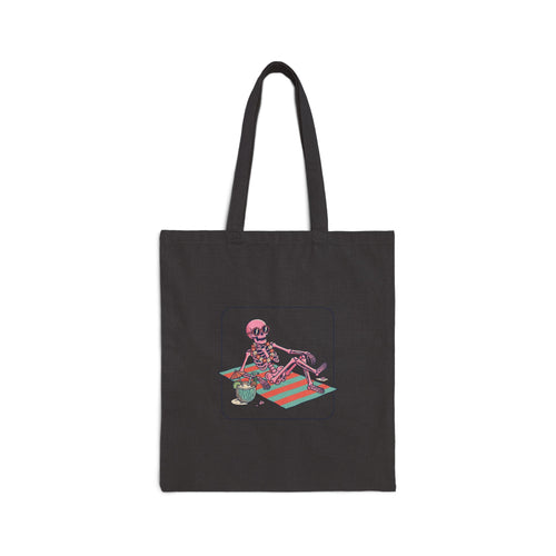 Summer Skeleton Canvas Tote Bag