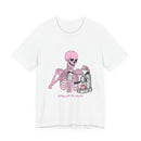 Espresso or Death Tee — Pink Skeleton Coffee Shirt