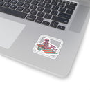 Relaxing Skeleton Sticker | Retro Beach Goth, Pastel Skull Vinyl