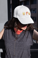 Beer, Pizza & Fries Baseball Cap — Casual Food Lover Dad Hat