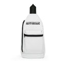 Minimal White Sling Bag – Compact Crossbody Backpack for Everyday Carry