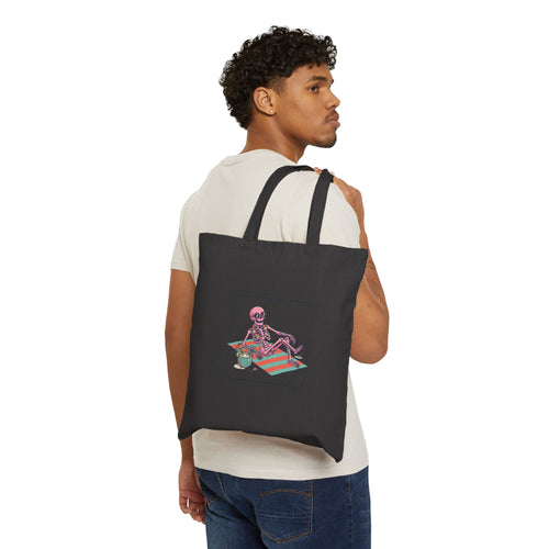 Summer Skeleton Canvas Tote Bag